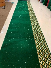 karpet masjid qatar hijau